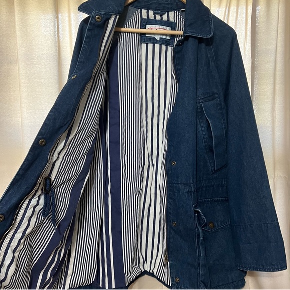 Women's Vintage Talbots Denim Fisherman's Style Jacket - Picture 5 of 11
